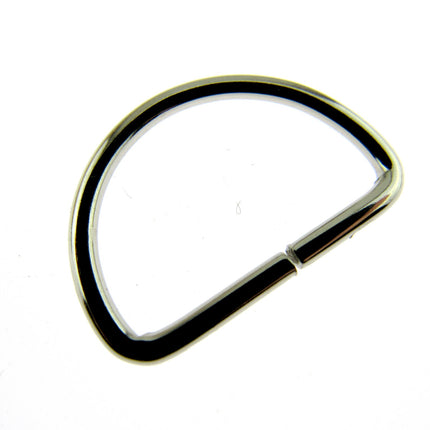 D Rings Metal Loops Buckles Gold & Silver Webbing Bag Straps 12mm / 19mm / 25mm - ThreadandTrimmings