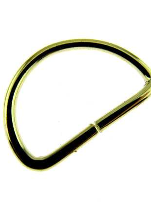 D Rings Metal Loops Buckles Gold & Silver Webbing Bag Straps 12mm / 19mm / 25mm - ThreadandTrimmings
