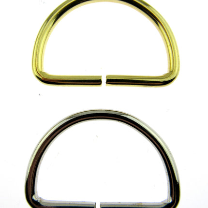 D Rings Metal Loops Buckles Gold & Silver Webbing Bag Straps 12mm / 19mm / 25mm - ThreadandTrimmings
