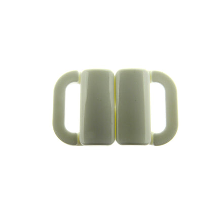 Bikini Clips Bra Fasteners Two Bar Rectangle Shape - 10mm - Black or White - ThreadandTrimmings