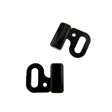 Bikini Clips Bra Fasteners Two Bar Rectangle Shape - 10mm - Black or White - ThreadandTrimmings