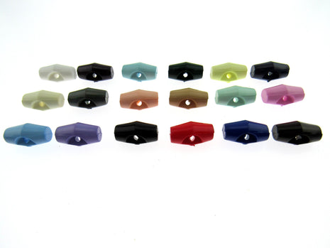 Bright Baby Toggle Buttons Plastic 19mm Choice of Colour & Quantity CT1 - ThreadandTrimmings