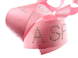 Pink Satin Ribbon with "Special Girl" Message in Daimante Print - 1m Length 40mm