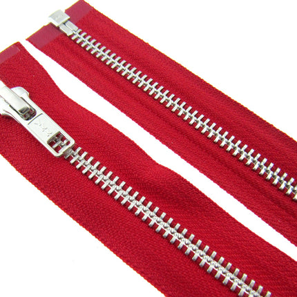 YKK Metal Open End Zips Long Jackets & Bags Zips 36" 91cm Long Zips #5 Weight - ThreadandTrimmings