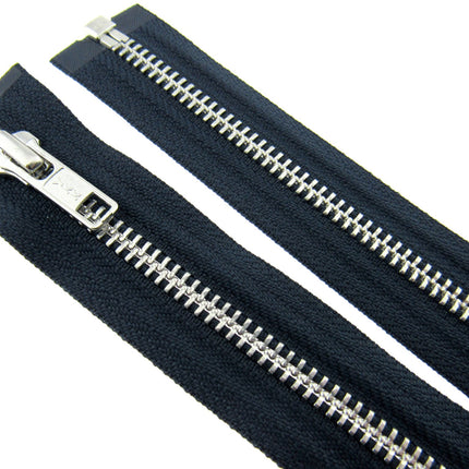YKK Metal Open End Zips Long Jackets & Bags Zips 36" 91cm Long Zips #5 Weight - ThreadandTrimmings