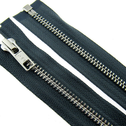 YKK Metal Open End Zips Long Jackets & Bags Zips 36" 91cm Long Zips #5 Weight - ThreadandTrimmings