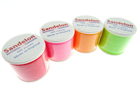 Polyester Sewing Thread Flo Red, Green, Orange, Pink - 4 x 100m Reels