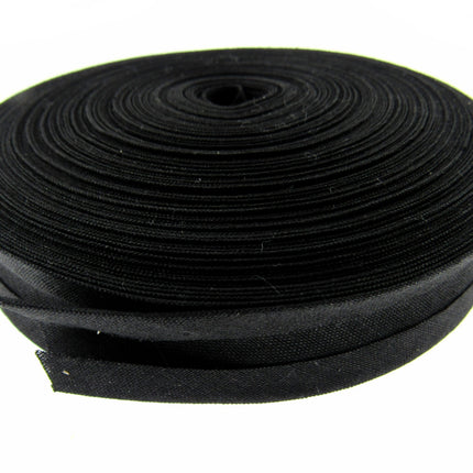 Budget Bias Binding - 25m Rolls Black or White - 16mm or 25mm Wide - 100% Cotton - ThreadandTrimmings