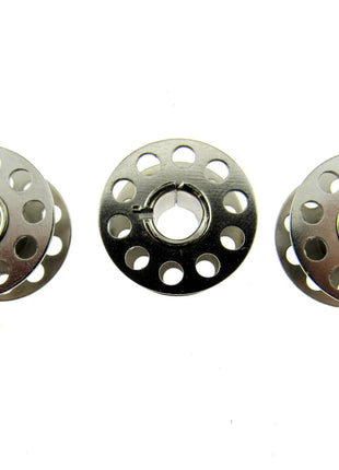 Metal Sewing Machine Bobbins - 3 x Bobbins -15K Universal Will Fit Most Machines - ThreadandTrimmings