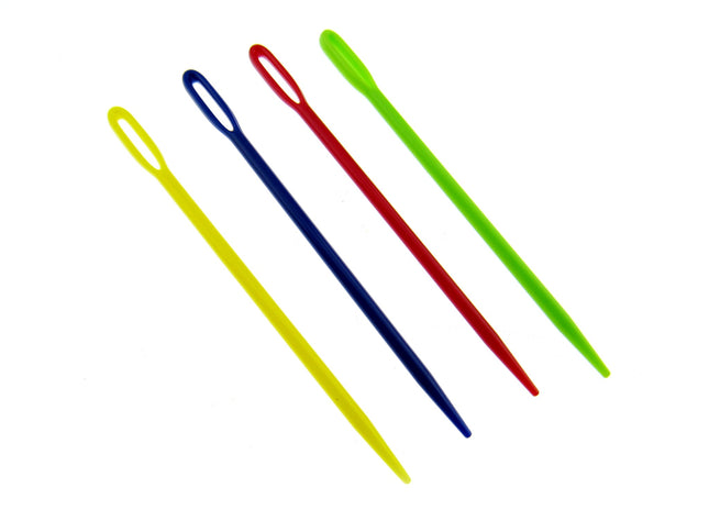 Plastic Yarn Darner Needles - 75mm Long - Large Eye - Yarn Darning Needles - ThreadandTrimmings