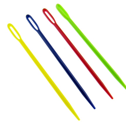 Plastic Yarn Darner Needles - 75mm Long - Large Eye - Yarn Darning Needles - ThreadandTrimmings