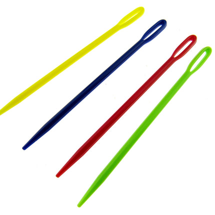Plastic Yarn Darner Needles - 75mm Long - Large Eye - Yarn Darning Needles - ThreadandTrimmings