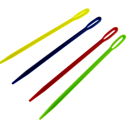 Plastic Yarn Darner Needles - 75mm Long - Large Eye - Yarn Darning Needles - ThreadandTrimmings