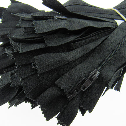 Nylon Closed End Zips 9" - 23cm / 26 Colours / Matching Zip Puller /Trebla Brand