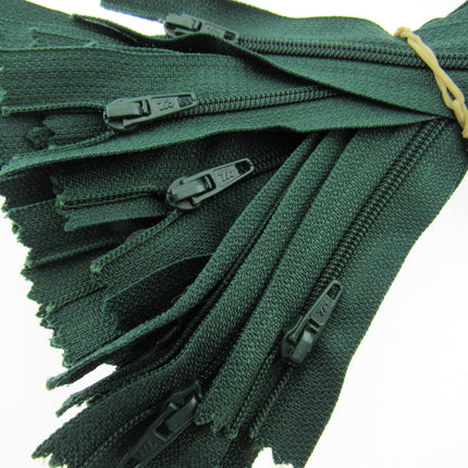 Nylon Closed End Zips 9" - 23cm / 26 Colours / Matching Zip Puller /Trebla Brand