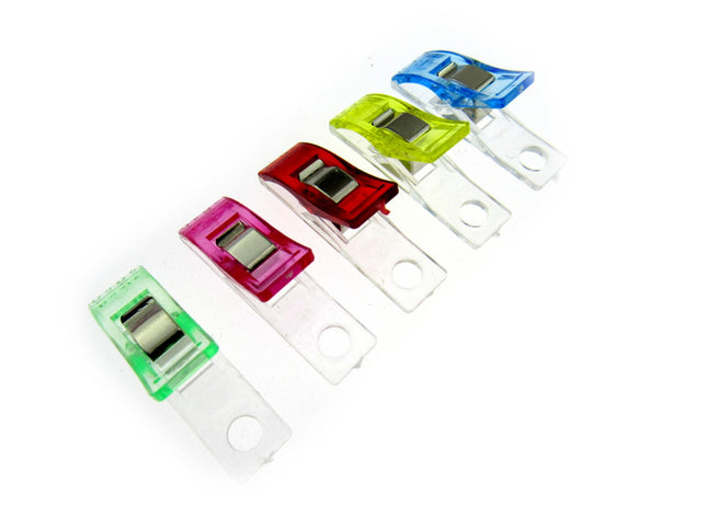 Long Wonder Clips - Multi Purpose - Ideal For Quilting - 10mm x 37mm - ThreadandTrimmings