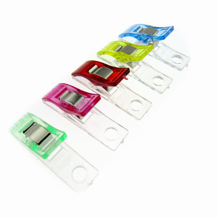 Long Wonder Clips - Multi Purpose - Ideal For Quilting - 10mm x 37mm - ThreadandTrimmings