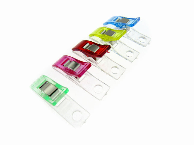 Long Wonder Clips - Multi Purpose - Ideal For Quilting - 10mm x 37mm - ThreadandTrimmings