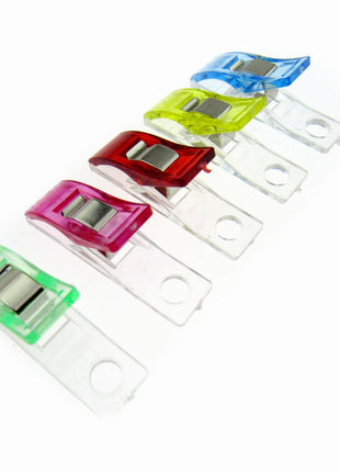Long Wonder Clips - Multi Purpose - Ideal For Quilting - 10mm x 37mm - ThreadandTrimmings