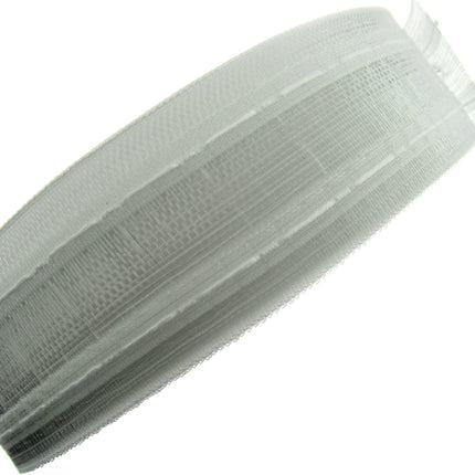Net Curtain Pleat Tape Translucent Pencil Pleat 50mm 2 Inch Wide Voiles NT006 - ThreadandTrimmings