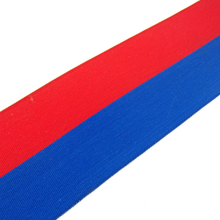 Red & Blue Stripe Ribbon Russian or Haiti Colours - Patriotic Ribbon - ThreadandTrimmings