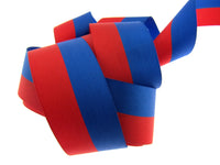 Red & Blue Stripe Ribbon Russian or Haiti Colours - Patriotic Ribbon