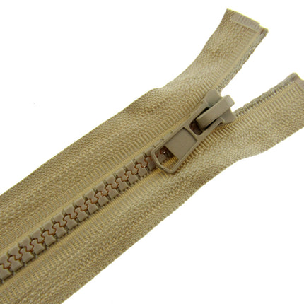 Beige Plastic Vislon Open End Zip - 26" - 5mm Wide Teeth