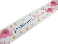 Mothers Day Satin Ribbon - Fabulous Mum Ribbon by Berisfords - 25mm Wide - 3m
