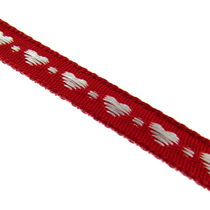 Heart Ribbon by Berisfords 10mm Wide Woven Braided Ribbon - 3 Meter Length - ThreadandTrimmings