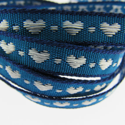 Heart Ribbon by Berisfords 10mm Wide Woven Braided Ribbon - 3 Meter Length - ThreadandTrimmings