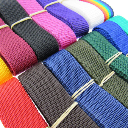 Bag Webbing 50m Rolls - Make Belts, Harnesses, Dog Leads, Collars & Bag Handles - ThreadandTrimmings