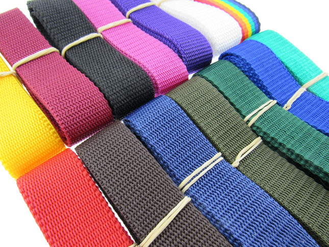 Bag Webbing 50m Rolls - Make Belts, Harnesses, Dog Leads, Collars & Bag Handles - ThreadandTrimmings