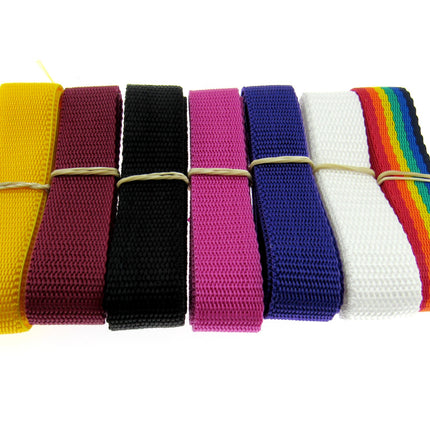 Bag Webbing 50m Rolls - Make Belts, Harnesses, Dog Leads, Collars & Bag Handles - ThreadandTrimmings