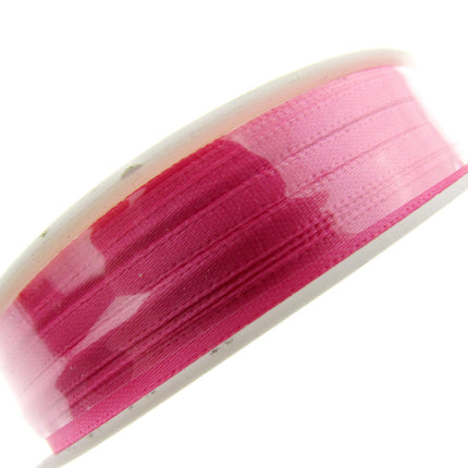 Thin Satin Ribbon 3mm Double Faced Satin Ribbon Woven Edge 50 Meter Roll - ThreadandTrimmings