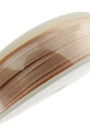 Thin Satin Ribbon 3mm Double Faced Satin Ribbon Woven Edge 50 Meter Roll - ThreadandTrimmings