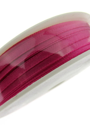 Thin Satin Ribbon 3mm Double Faced Satin Ribbon Woven Edge 50 Meter Roll - ThreadandTrimmings