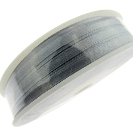 Thin Satin Ribbon 3mm Double Faced Satin Ribbon Woven Edge 50 Meter Roll - ThreadandTrimmings