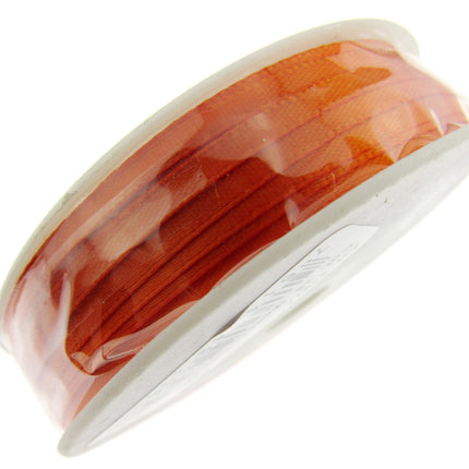 Thin Satin Ribbon 3mm Double Faced Satin Ribbon Woven Edge 50 Meter Roll - ThreadandTrimmings