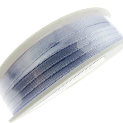Thin Satin Ribbon 3mm Double Faced Satin Ribbon Woven Edge 50 Meter Roll - ThreadandTrimmings
