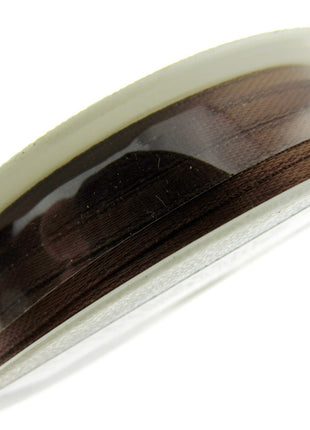 Thin Satin Ribbon 3mm Double Faced Satin Ribbon Woven Edge 50 Meter Roll - ThreadandTrimmings