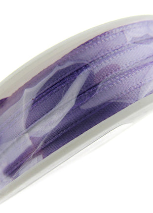 Thin Satin Ribbon 3mm Double Faced Satin Ribbon Woven Edge 50 Meter Roll - ThreadandTrimmings