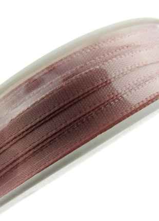Thin Satin Ribbon 3mm Double Faced Satin Ribbon Woven Edge 50 Meter Roll - ThreadandTrimmings