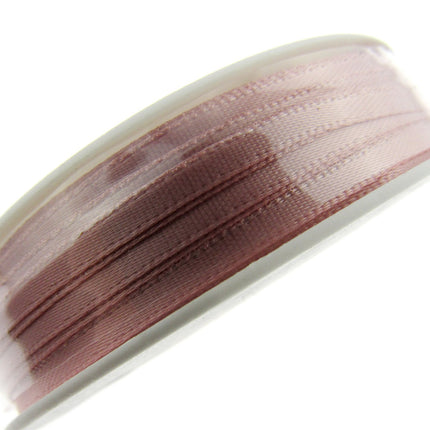 Thin Satin Ribbon 3mm Double Faced Satin Ribbon Woven Edge 50 Meter Roll - ThreadandTrimmings