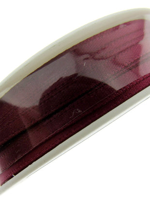 Thin Satin Ribbon 3mm Double Faced Satin Ribbon Woven Edge 50 Meter Roll - ThreadandTrimmings