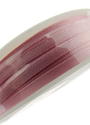 Thin Satin Ribbon 3mm Double Faced Satin Ribbon Woven Edge 50 Meter Roll - ThreadandTrimmings