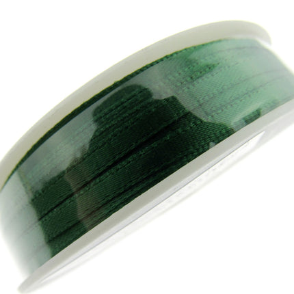 Thin Satin Ribbon 3mm Double Faced Satin Ribbon Woven Edge 50 Meter Roll - ThreadandTrimmings