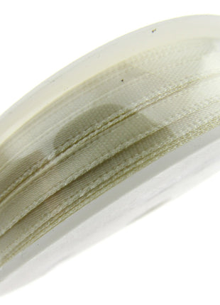 Thin Satin Ribbon 3mm Double Faced Satin Ribbon Woven Edge 50 Meter Roll - ThreadandTrimmings