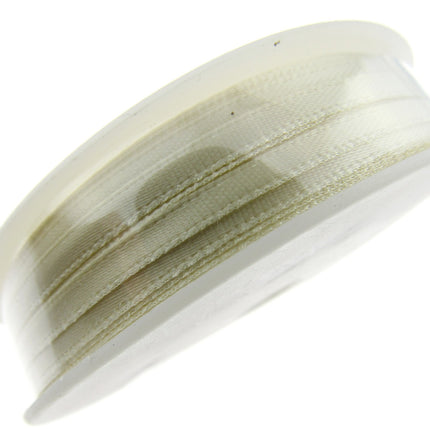 Thin Satin Ribbon 3mm Double Faced Satin Ribbon Woven Edge 50 Meter Roll - ThreadandTrimmings