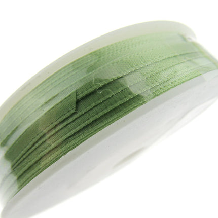 Thin Satin Ribbon 3mm Double Faced Satin Ribbon Woven Edge 50 Meter Roll - ThreadandTrimmings