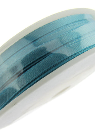 Thin Satin Ribbon 3mm Double Faced Satin Ribbon Woven Edge 50 Meter Roll - ThreadandTrimmings